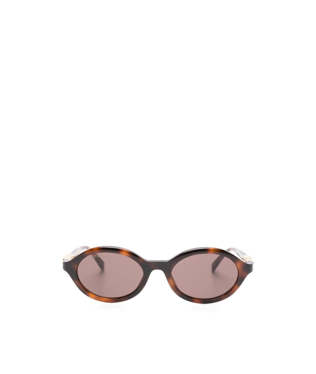 GUCCI Коричневые солнцезащитные очки, фото 1