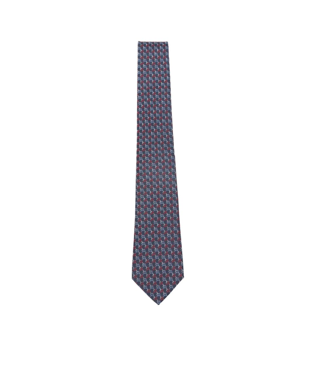 GUCCI Синий шелковый галстук, фото 1