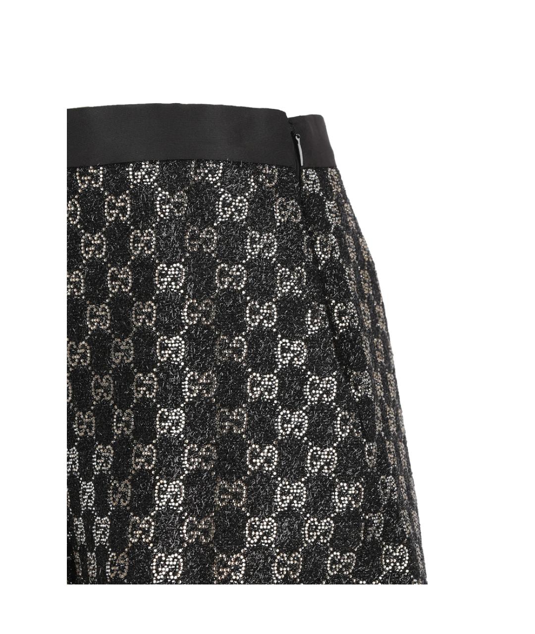 GUCCI Черные полиэстеровые шорты, фото 3