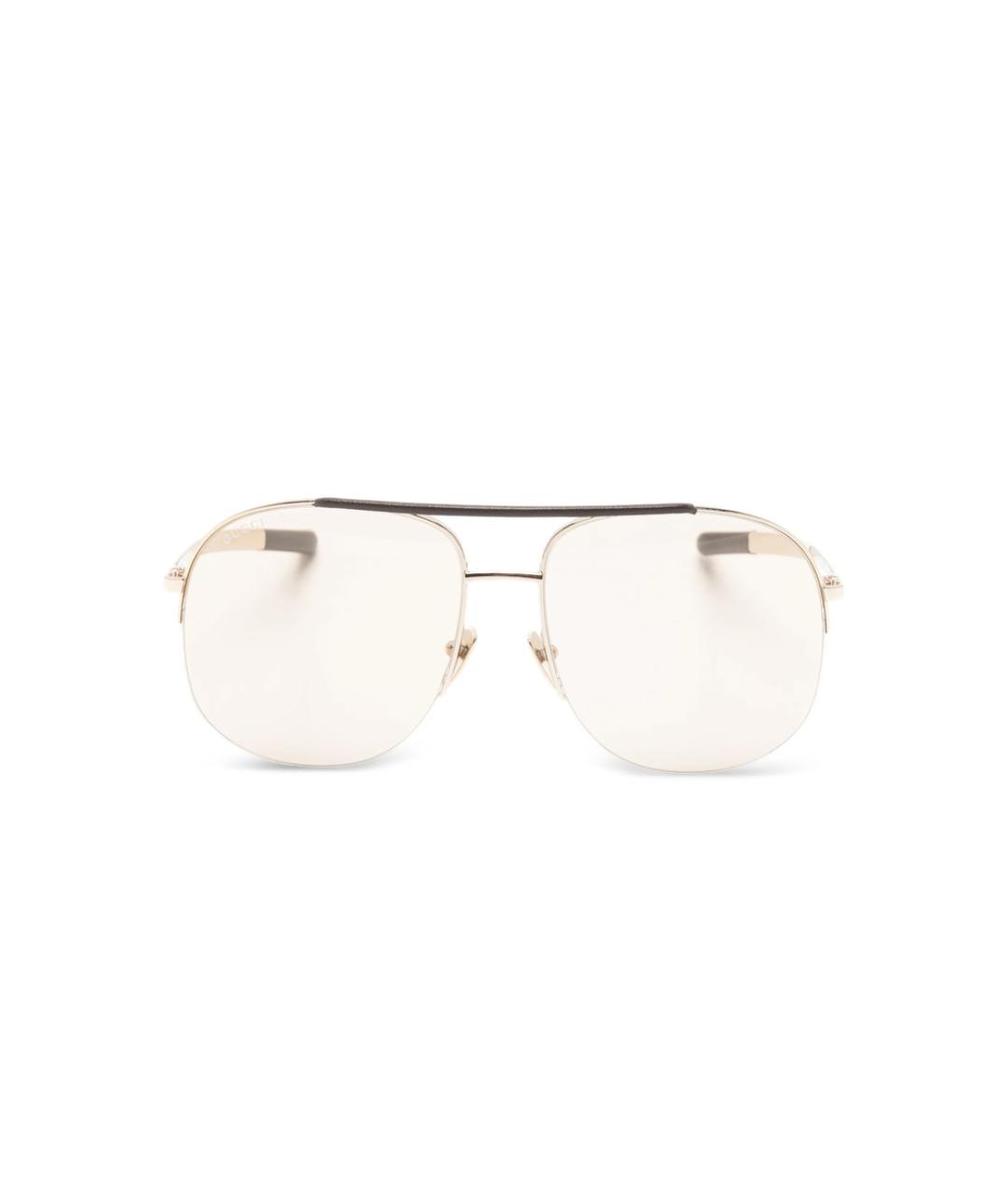 GUCCI Золотые солнцезащитные очки, фото 1