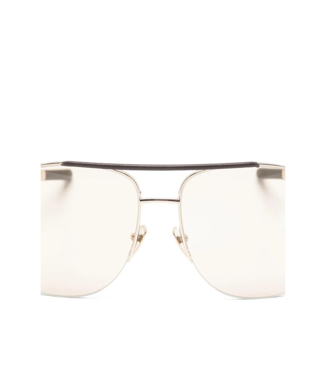 GUCCI Золотые солнцезащитные очки, фото 3
