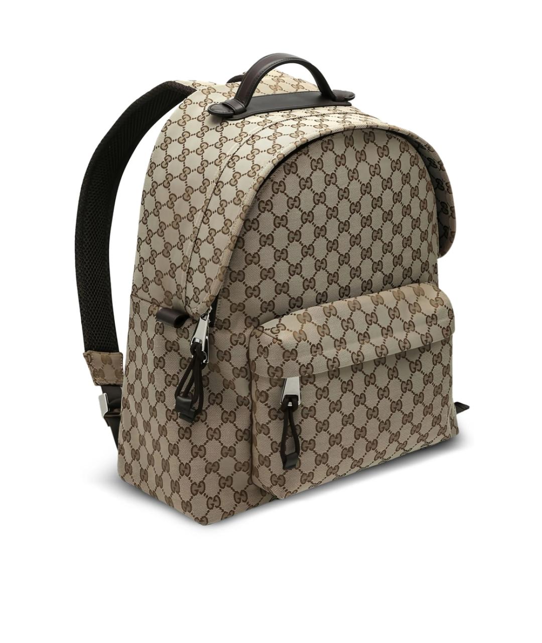 GUCCI Бежевый рюкзак из канвы, фото 1