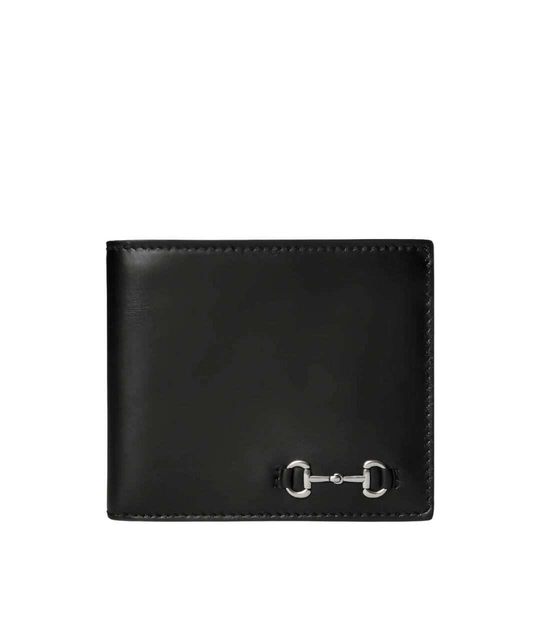 GUCCI Черный кожаный кошелек, фото 1