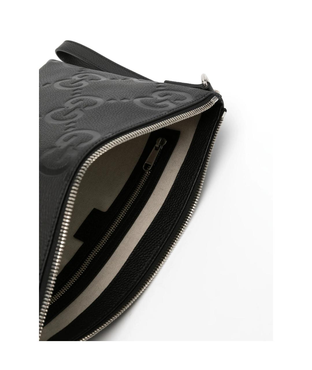 GUCCI Черная кожаная сумка на плечо, фото 2