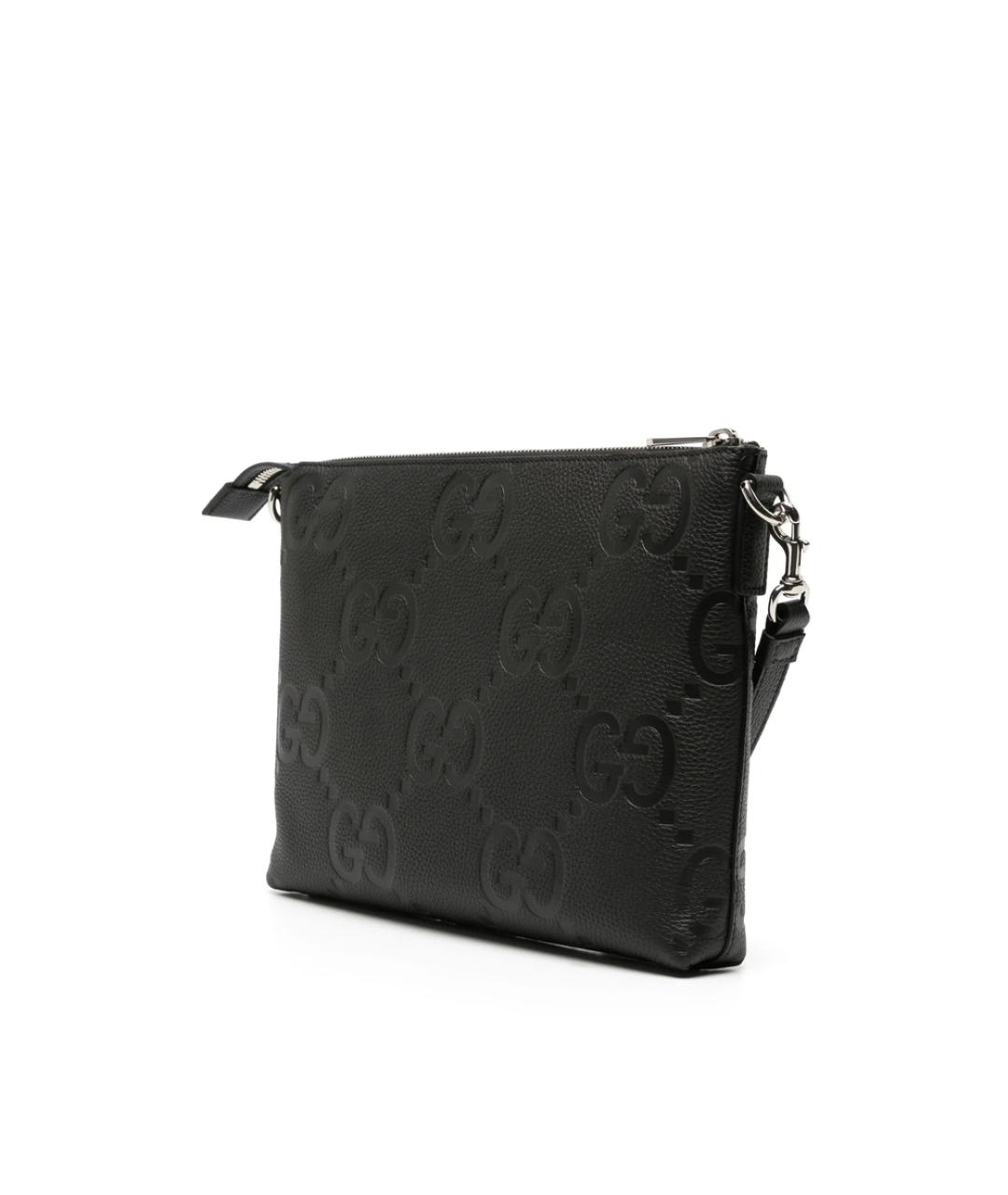 GUCCI Черная кожаная сумка на плечо, фото 4