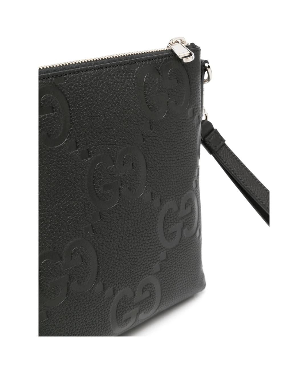 GUCCI Черная кожаная сумка на плечо, фото 3