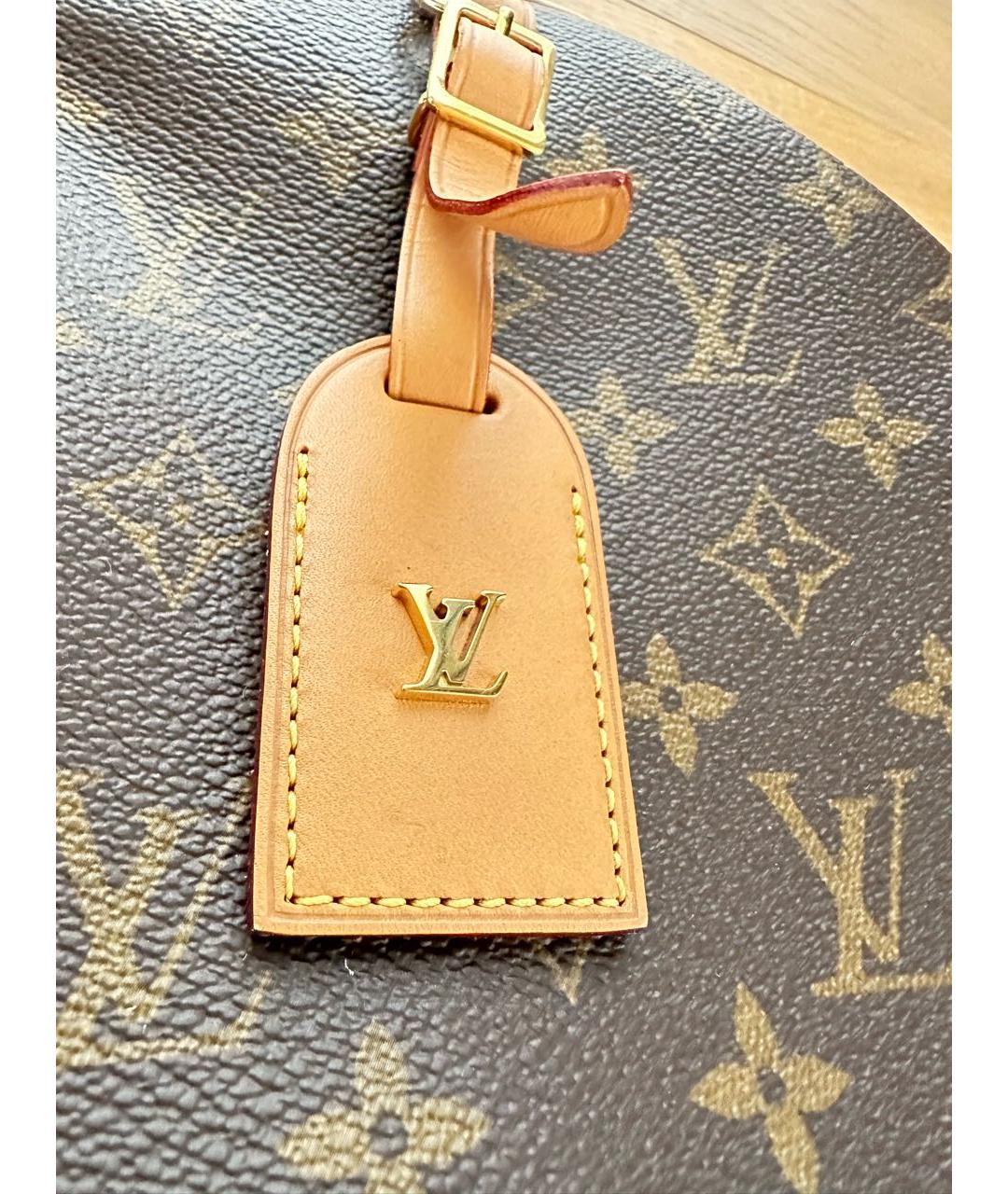 LOUIS VUITTON Коричневая кожаная сумка через плечо, фото 2
