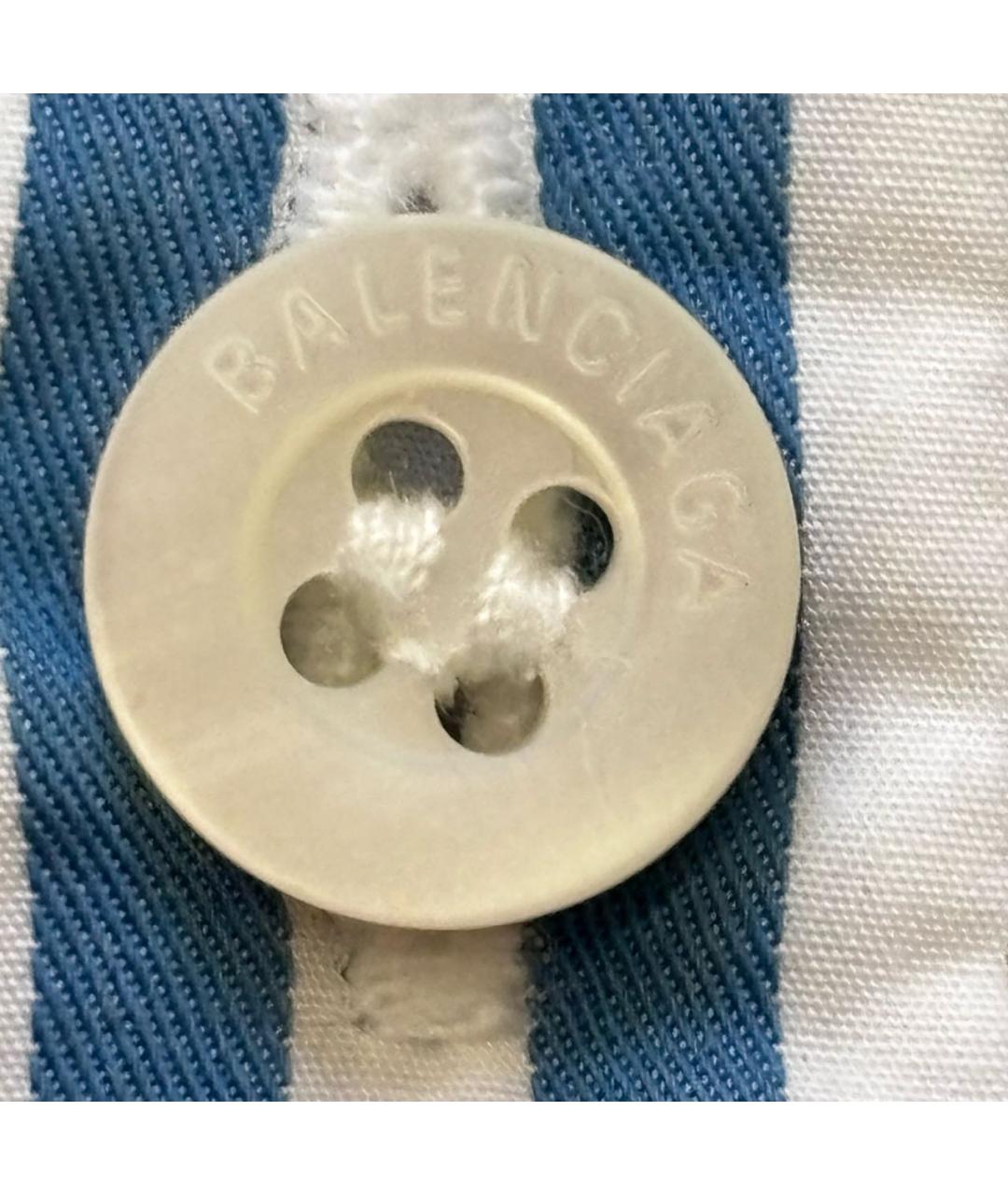 BALENCIAGA Синяя хлопковая рубашка, фото 5
