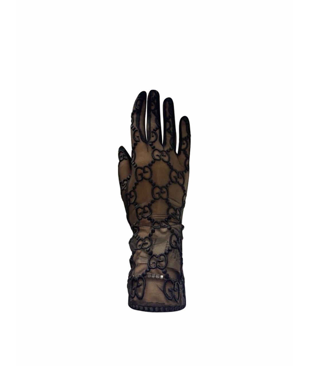 GUCCI Черные перчатки, фото 1