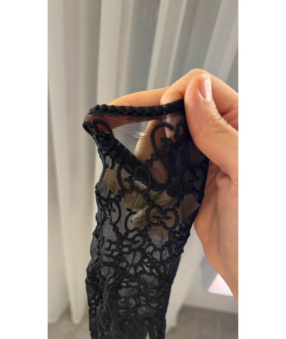 GUCCI Черные перчатки, фото 4