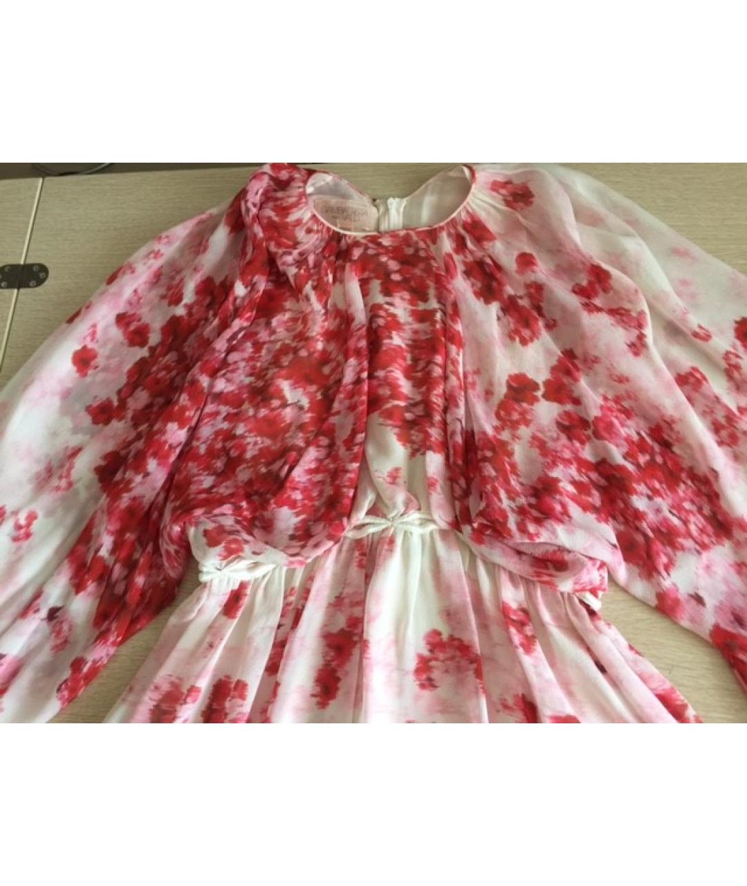GIAMBATTISTA VALLI Мульти шелковое повседневное платье, фото 4