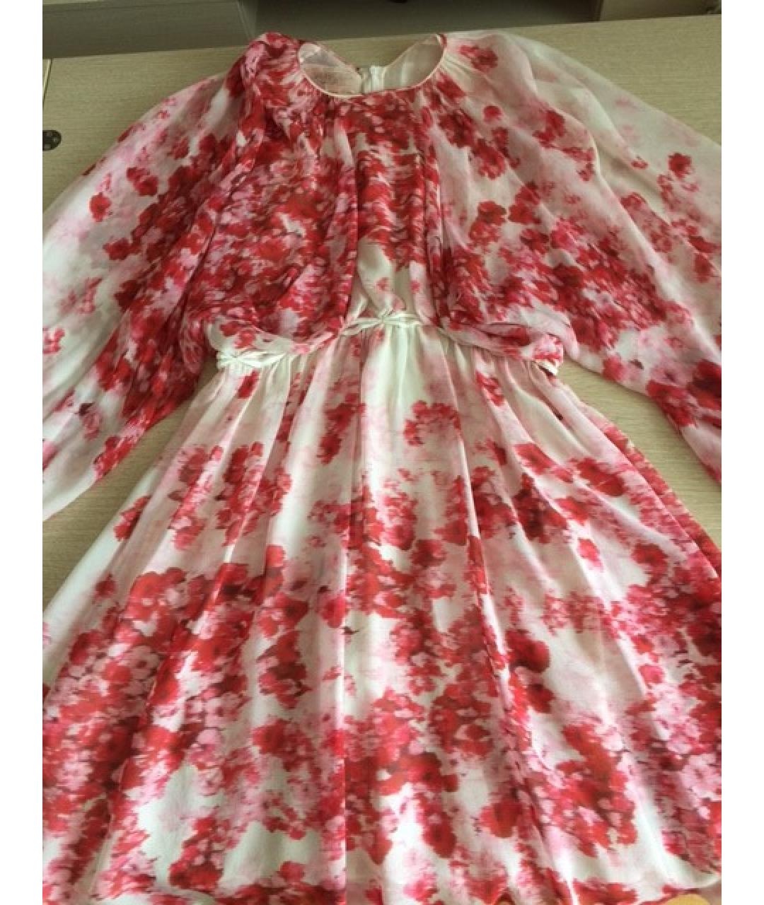 GIAMBATTISTA VALLI Мульти шелковое повседневное платье, фото 5