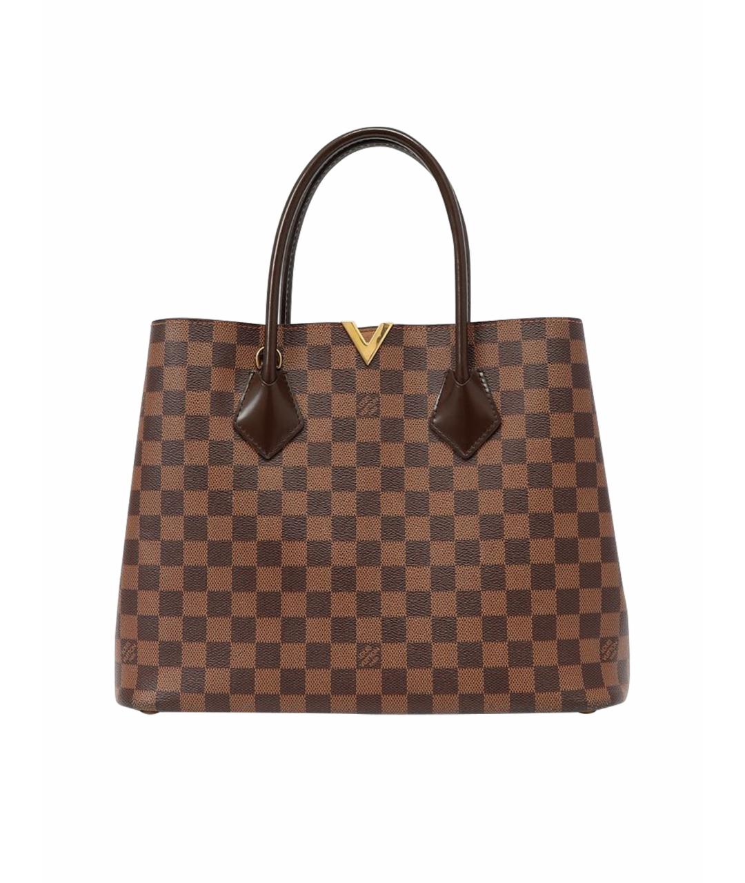 LOUIS VUITTON Коричневая сумка тоут из канвы, фото 1