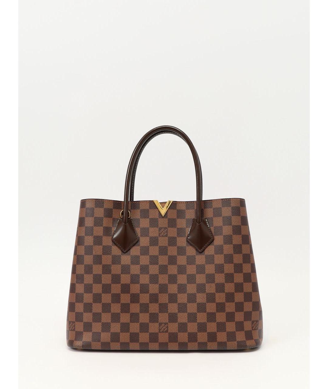 LOUIS VUITTON Коричневая сумка тоут из канвы, фото 9