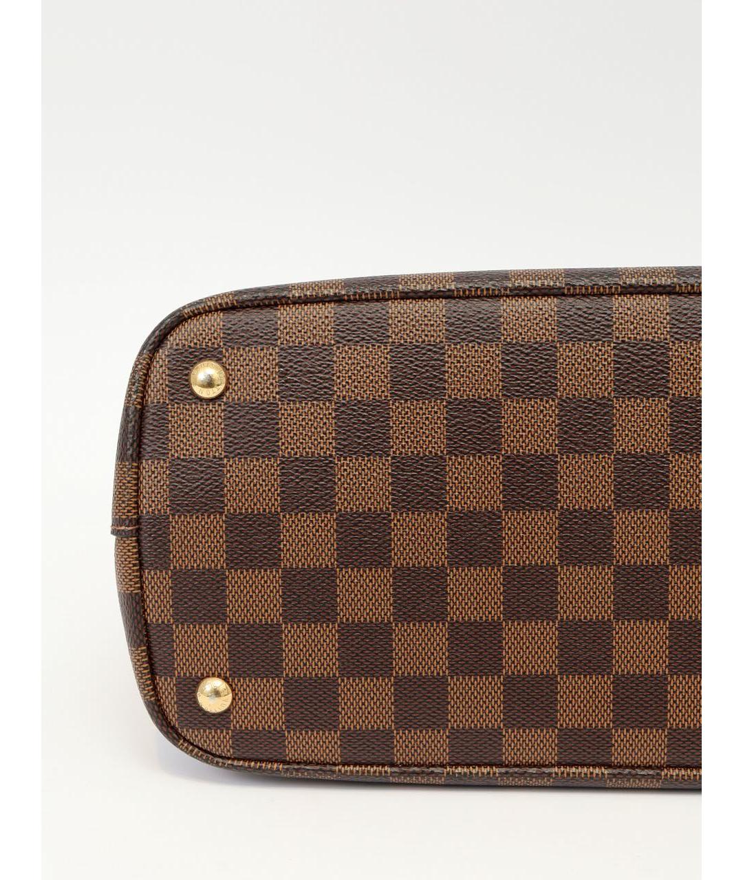 LOUIS VUITTON Коричневая сумка тоут из канвы, фото 7