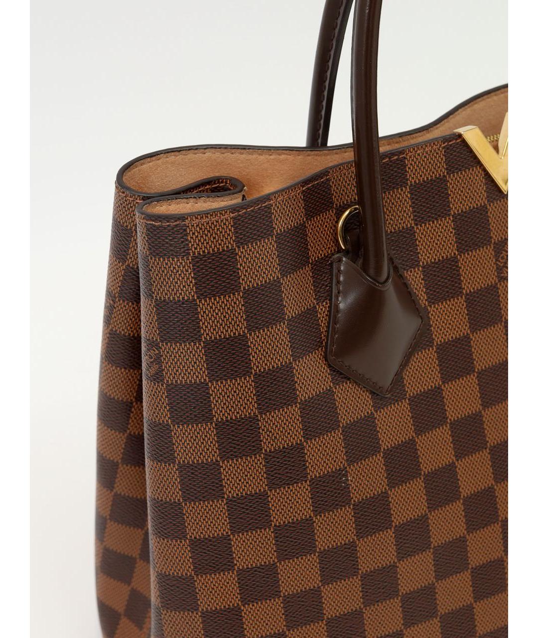 LOUIS VUITTON Коричневая сумка тоут из канвы, фото 5