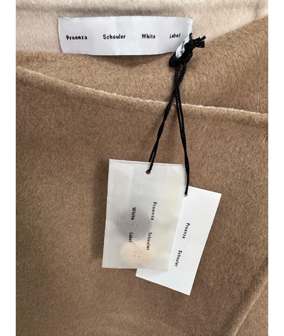 PROENZA SCHOULER Бежевая шерстяная юбка мини, фото 3