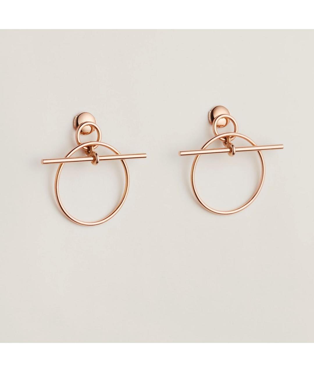 HERMES Золотые серьги из розового золота, фото 6