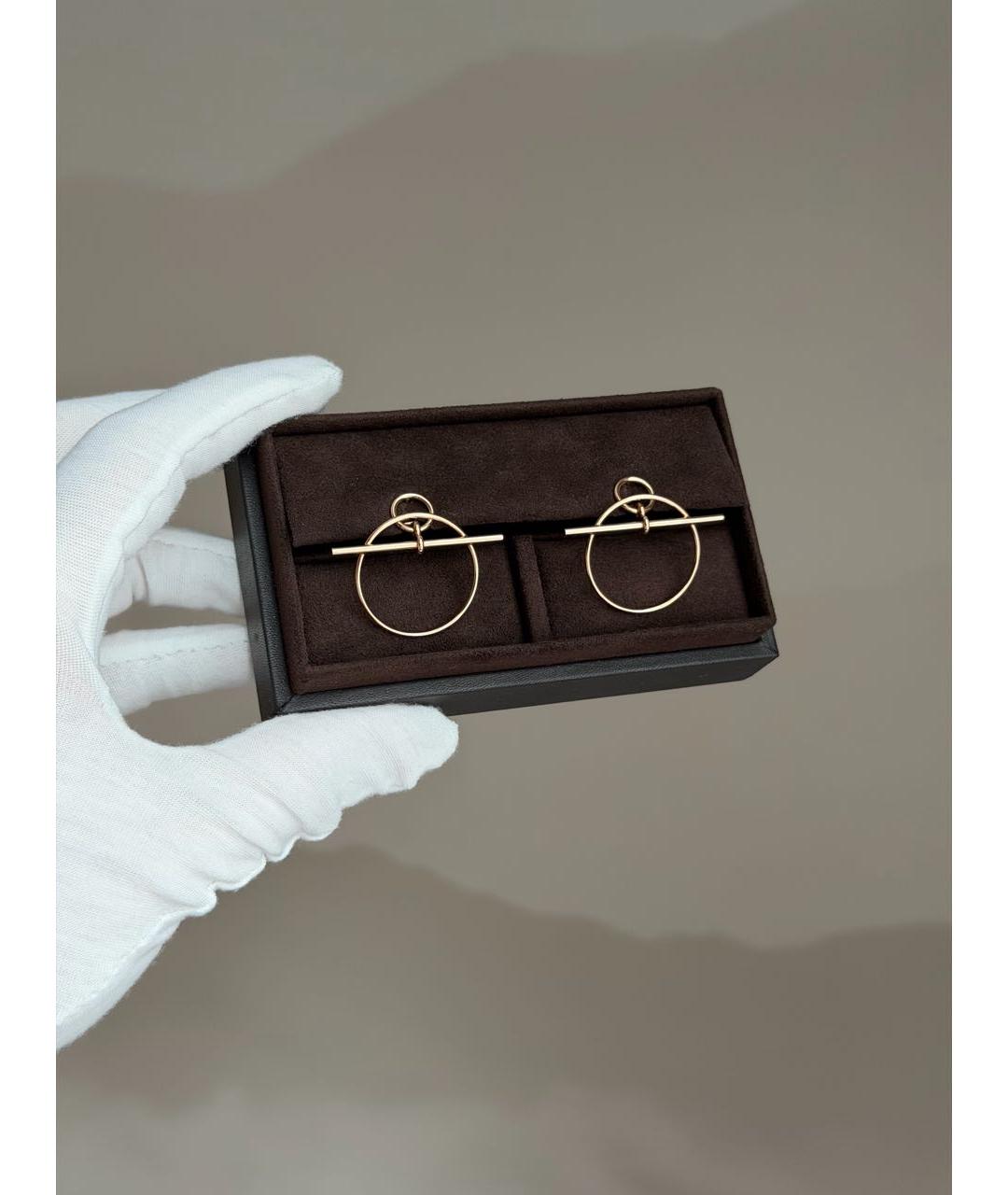 HERMES Золотые серьги из розового золота, фото 2