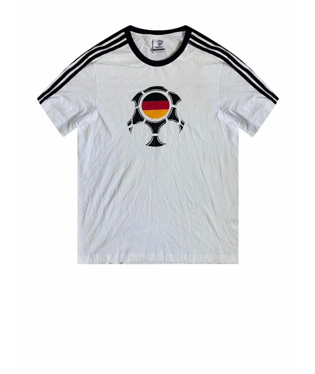 ADIDAS Белая хлопковая футболка, фото 1