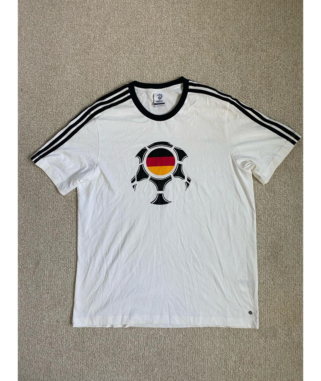 ADIDAS Белая хлопковая футболка, фото 7