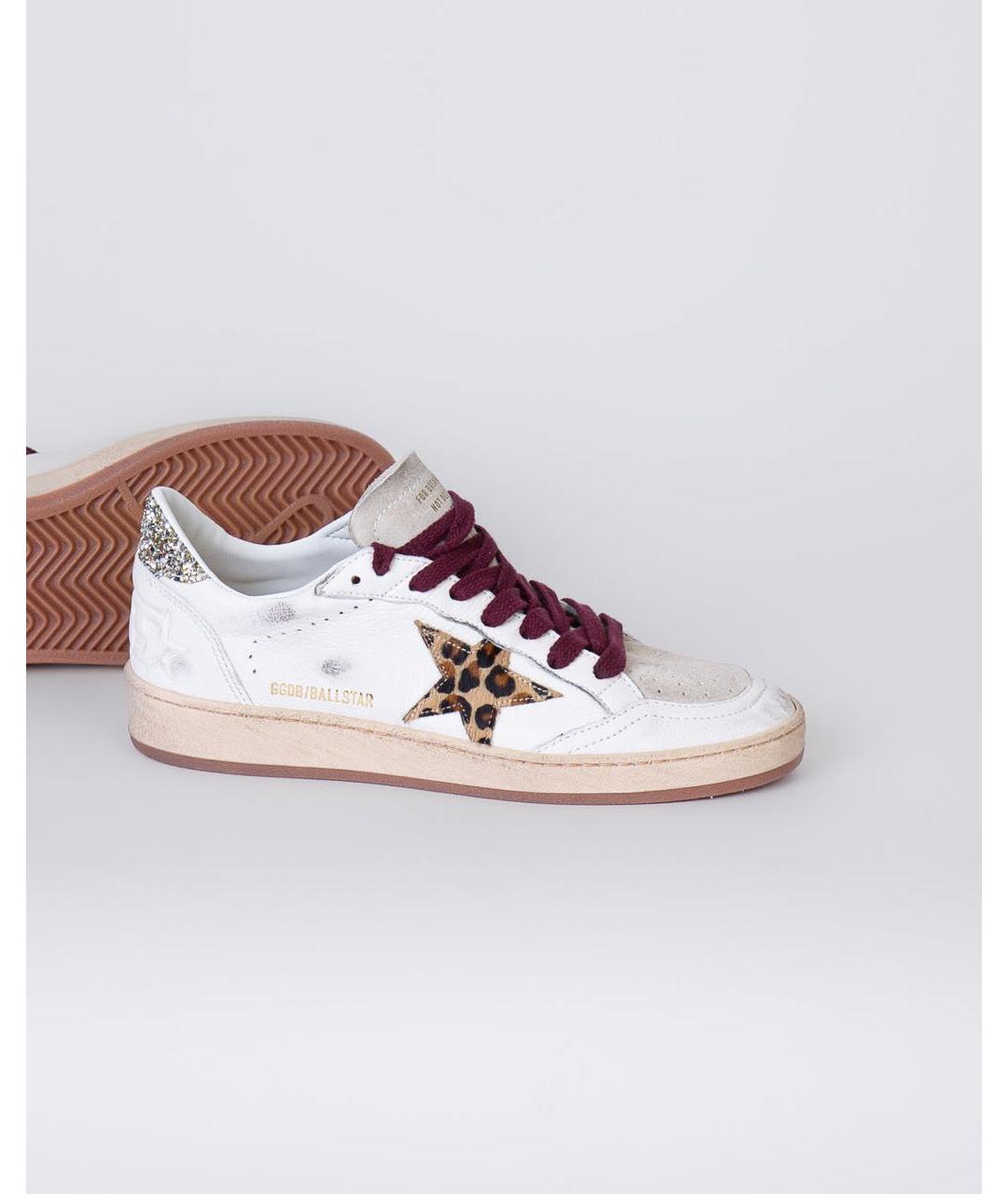 GOLDEN GOOSE Белые кожаные кеды, фото 3