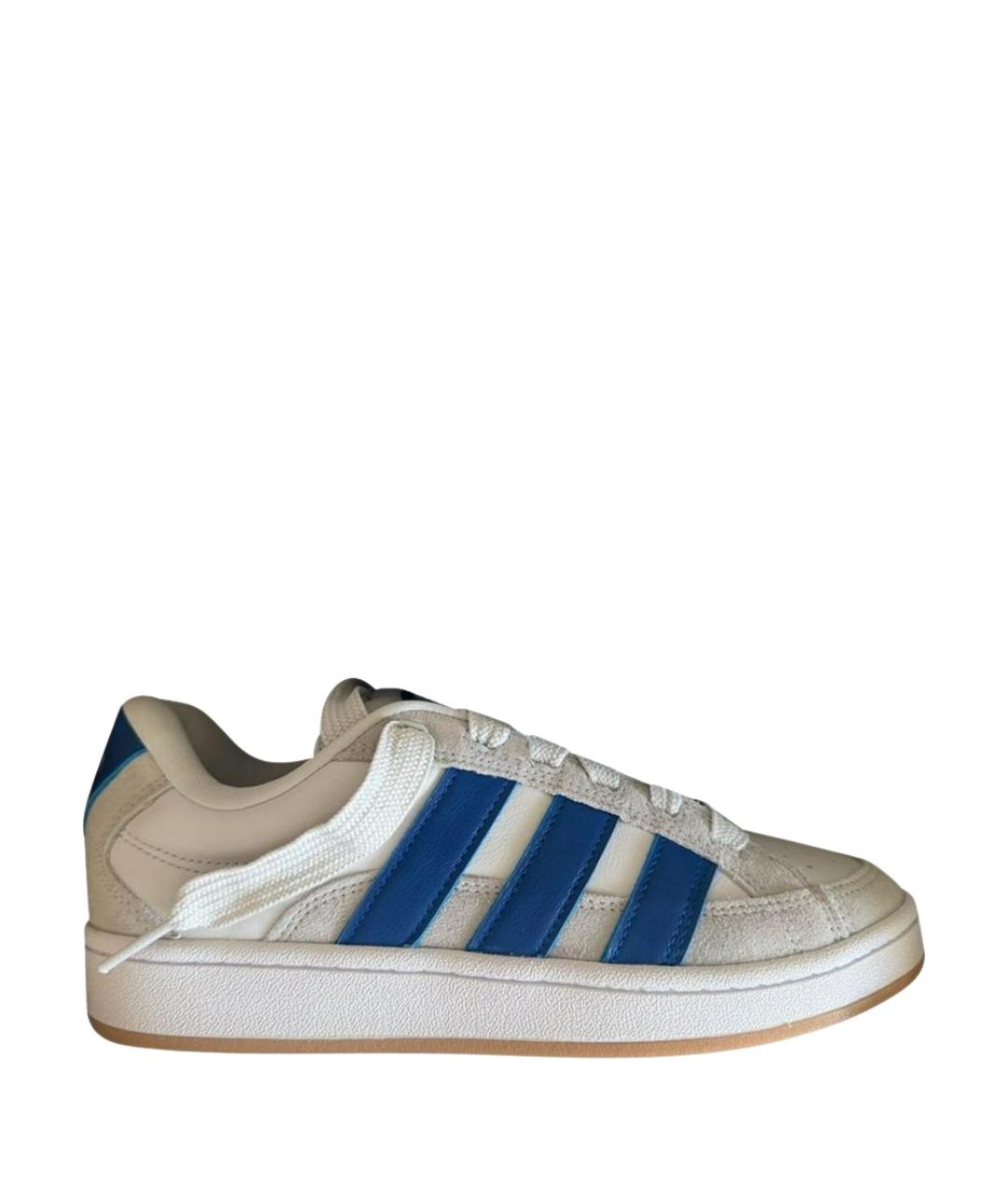 ADIDAS Белые кожаные низкие кроссовки / кеды, фото 1