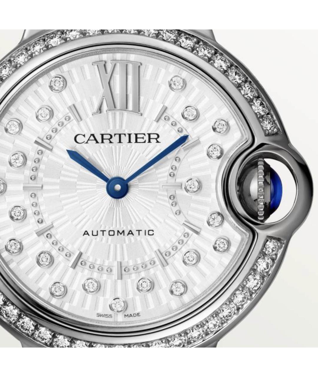 CARTIER Серебряные часы из белого золота, фото 2