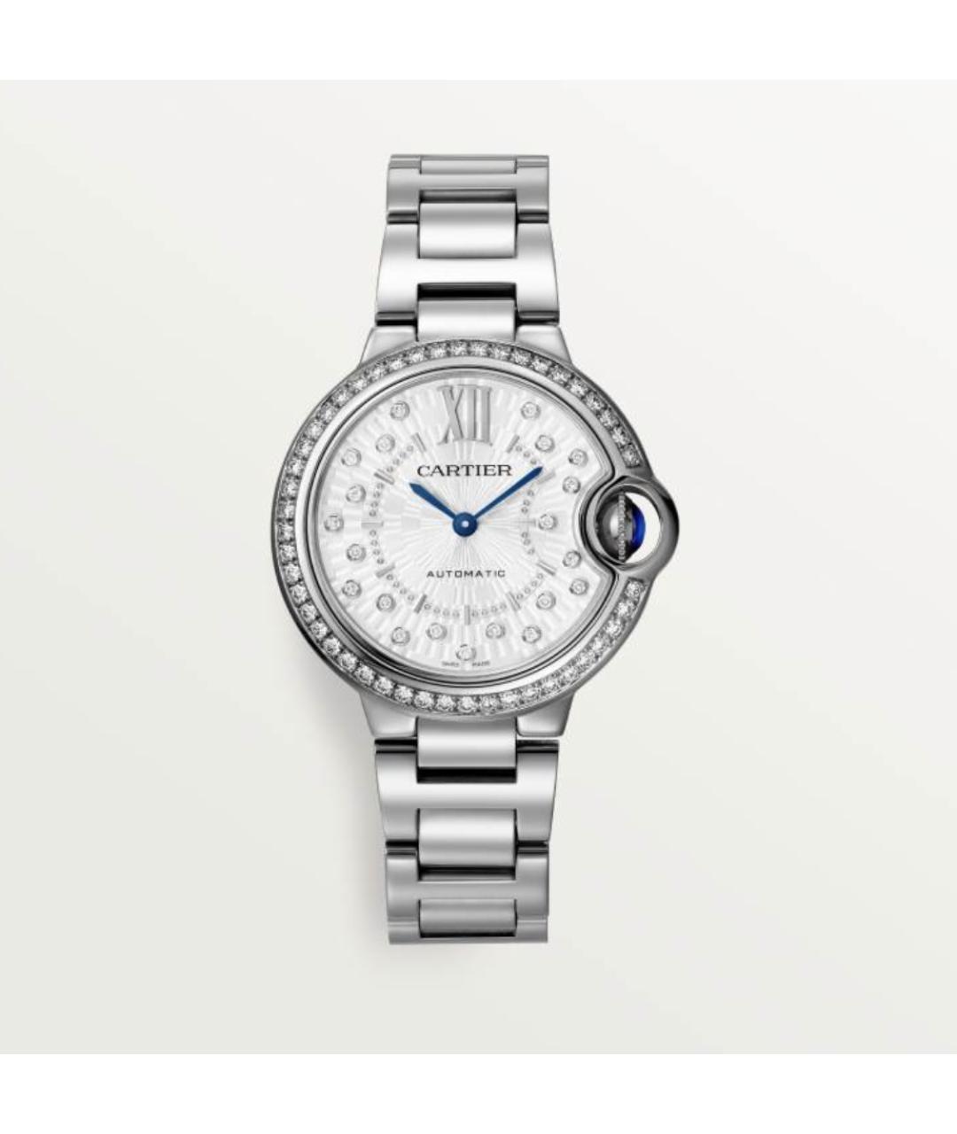 CARTIER Серебряные часы из белого золота, фото 4