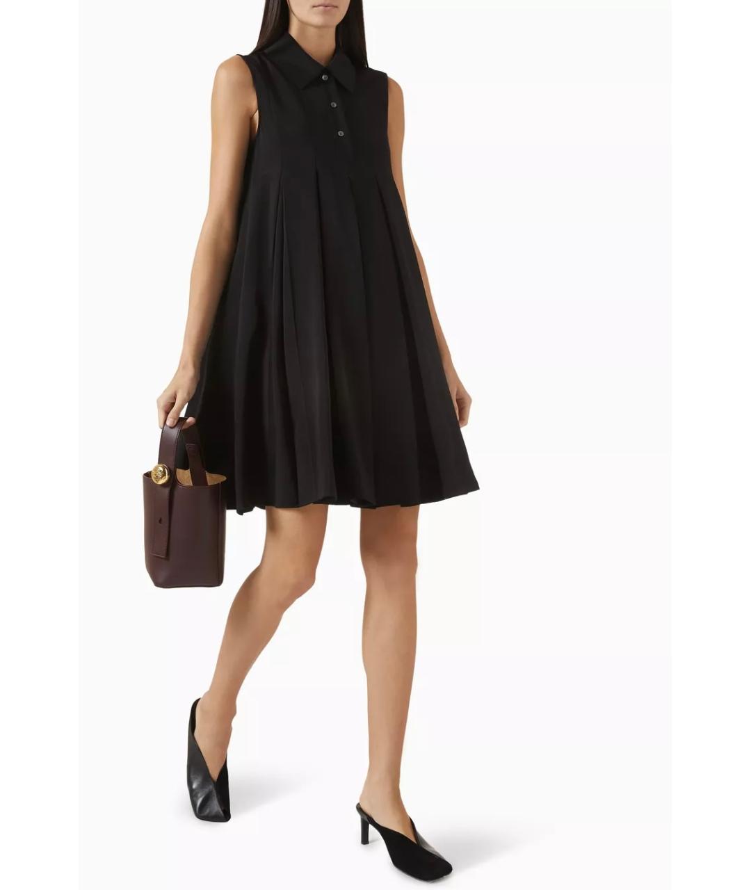 LOEWE Черное вискозное повседневное платье, фото 2
