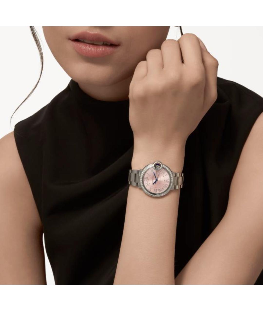 CARTIER Серебряные часы из белого золота, фото 2