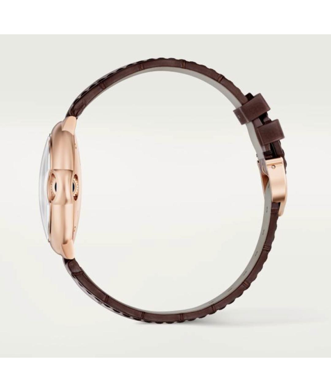 CARTIER Коричневые часы из розового золота, фото 3
