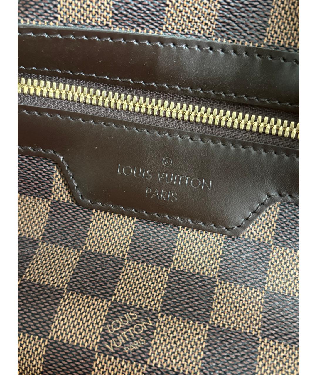 LOUIS VUITTON Коричневая дорожная/спортивная сумка из канвы, фото 6