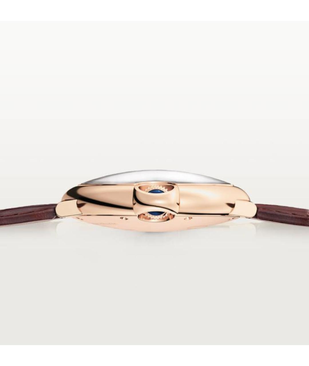 CARTIER Коричневые часы из розового золота, фото 3