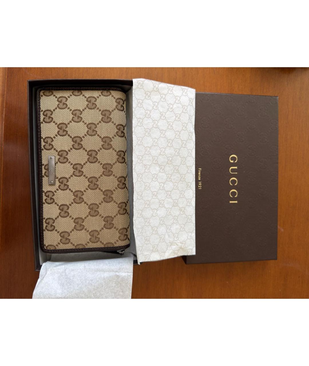 GUCCI Бежевый кошелек, фото 4