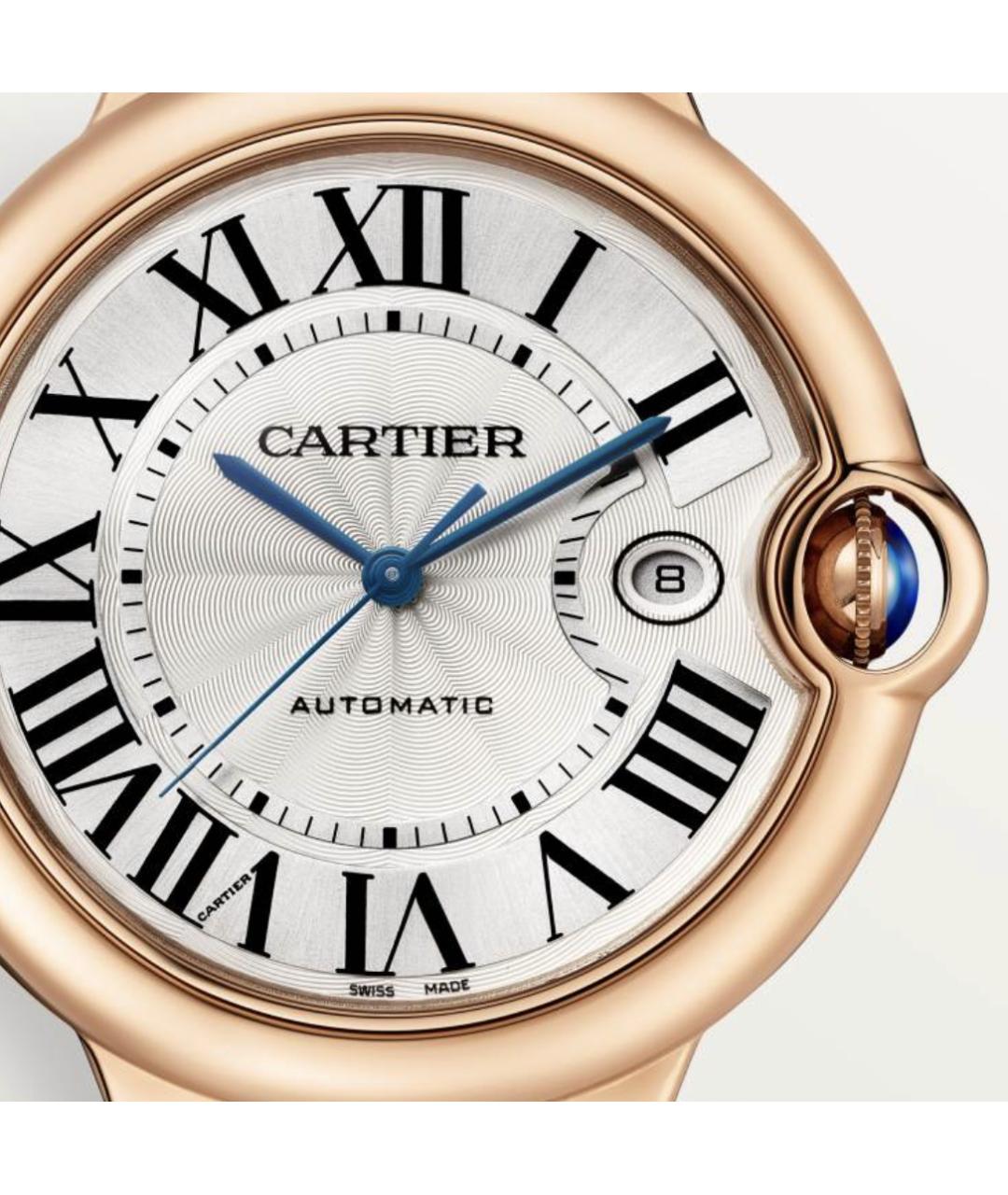 CARTIER Коричневые часы из розового золота, фото 3