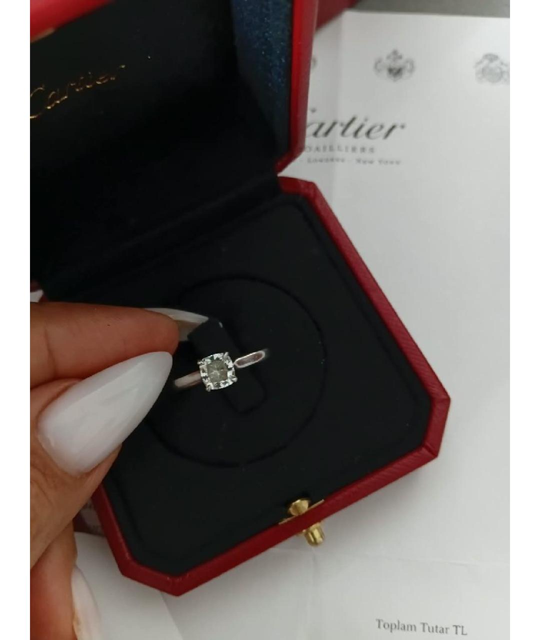 CARTIER Белое платиновое кольцо, фото 3