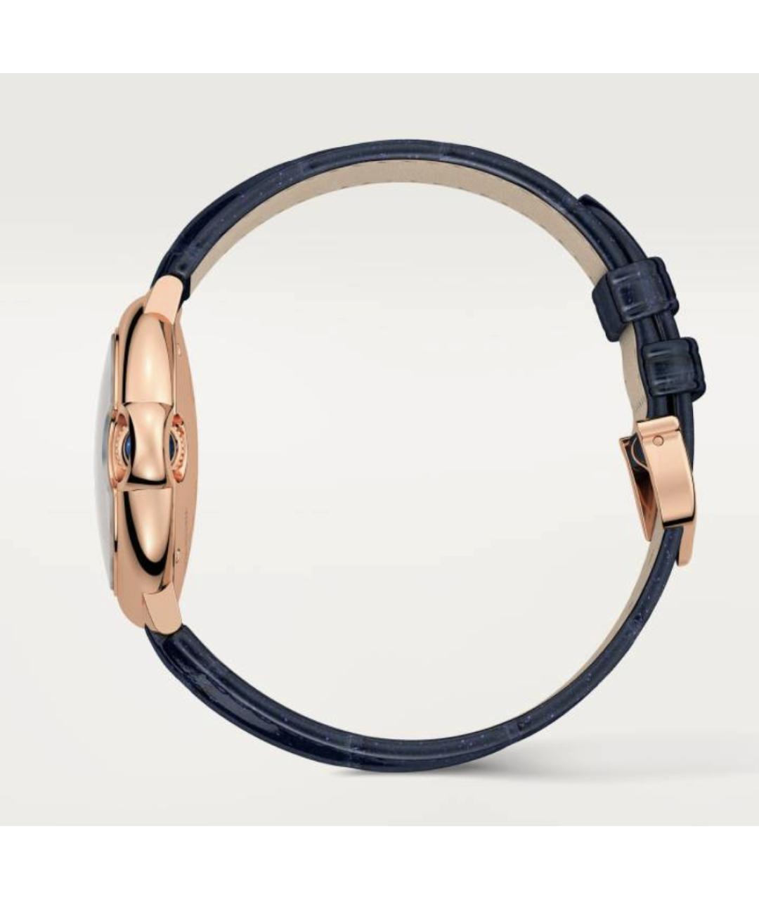 CARTIER Синие часы из розового золота, фото 3