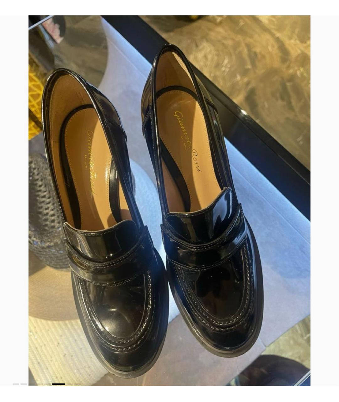 GIANVITO ROSSI Черные туфли из лакированной кожи, фото 6