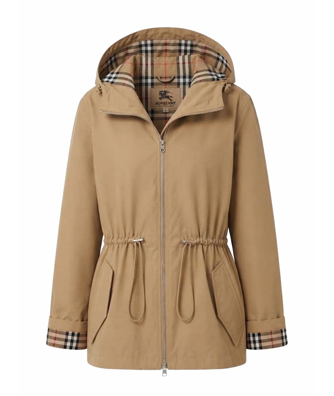 BURBERRY Бежевая хлопковая куртка, фото 1