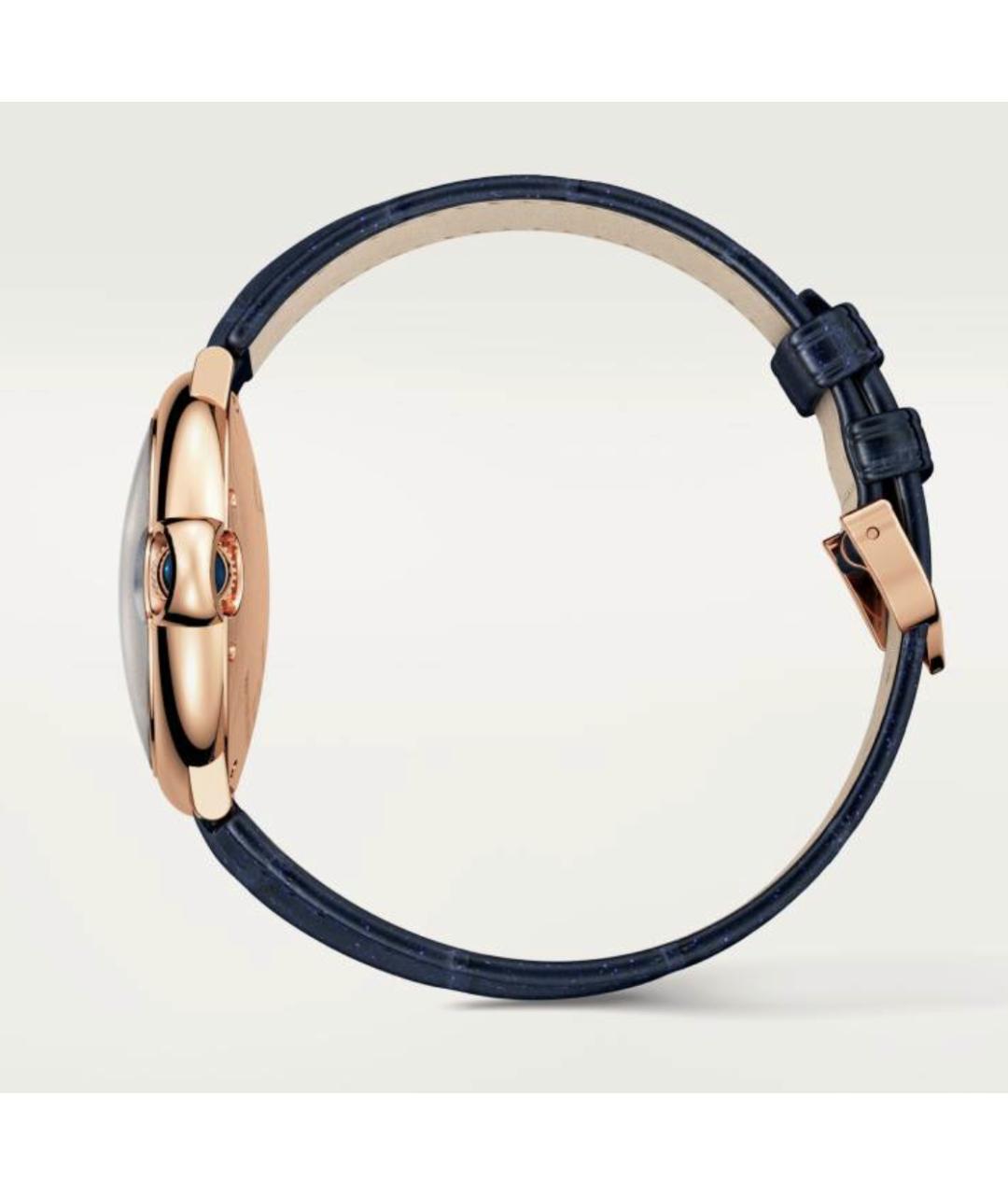 CARTIER Синие часы из розового золота, фото 3
