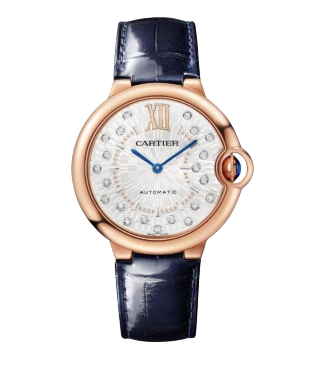 CARTIER Синие часы из розового золота, фото 1