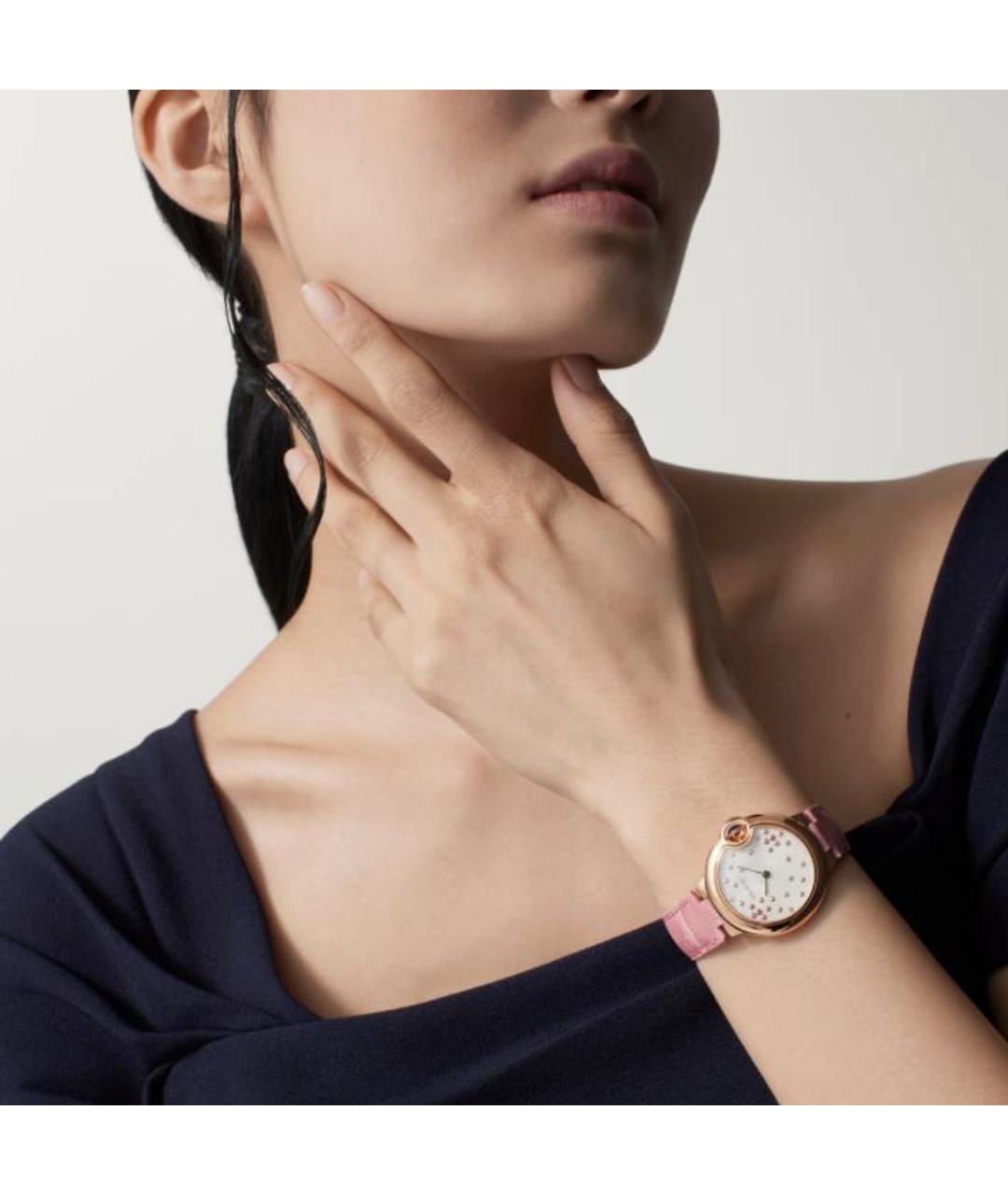 CARTIER Розовые часы из розового золота, фото 2