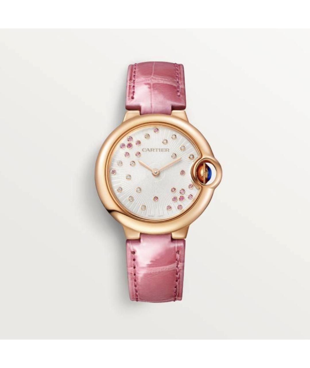 CARTIER Розовые часы из розового золота, фото 4