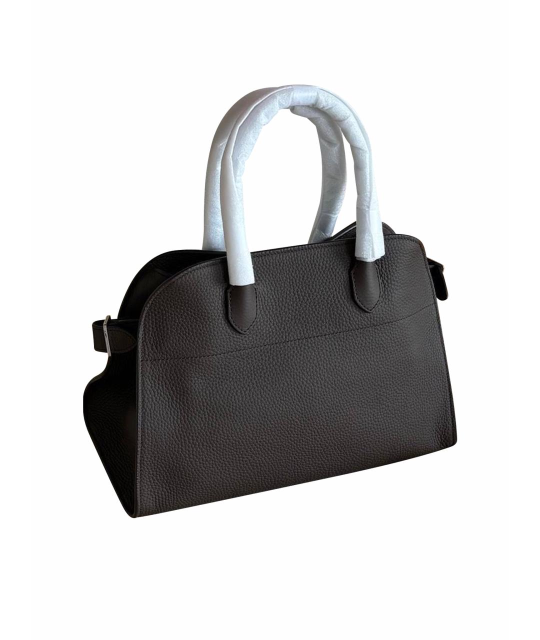 THE ROW Коричневая кожаная сумка с короткими ручками, фото 1