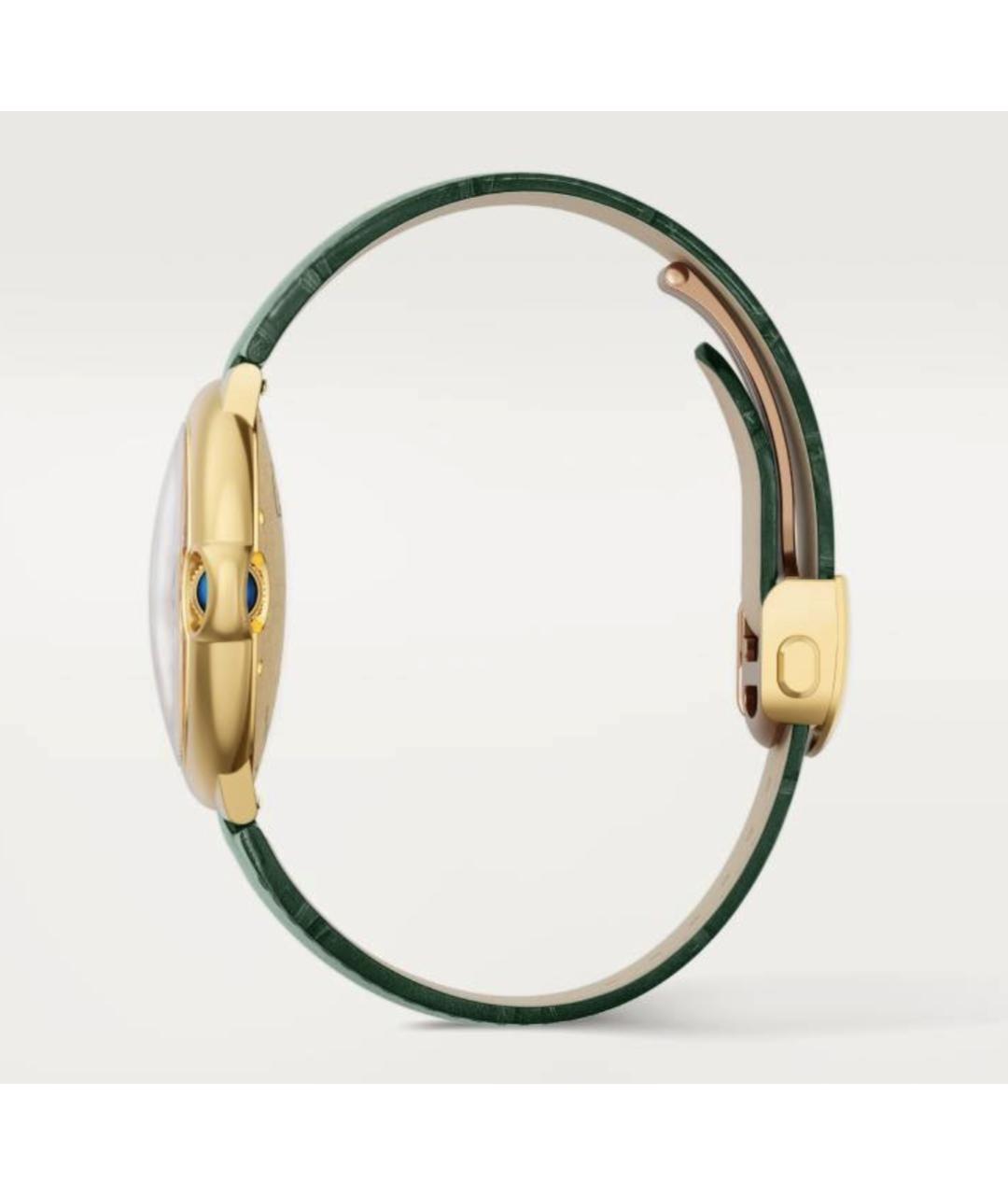 CARTIER Зеленые часы из желтого золота, фото 3