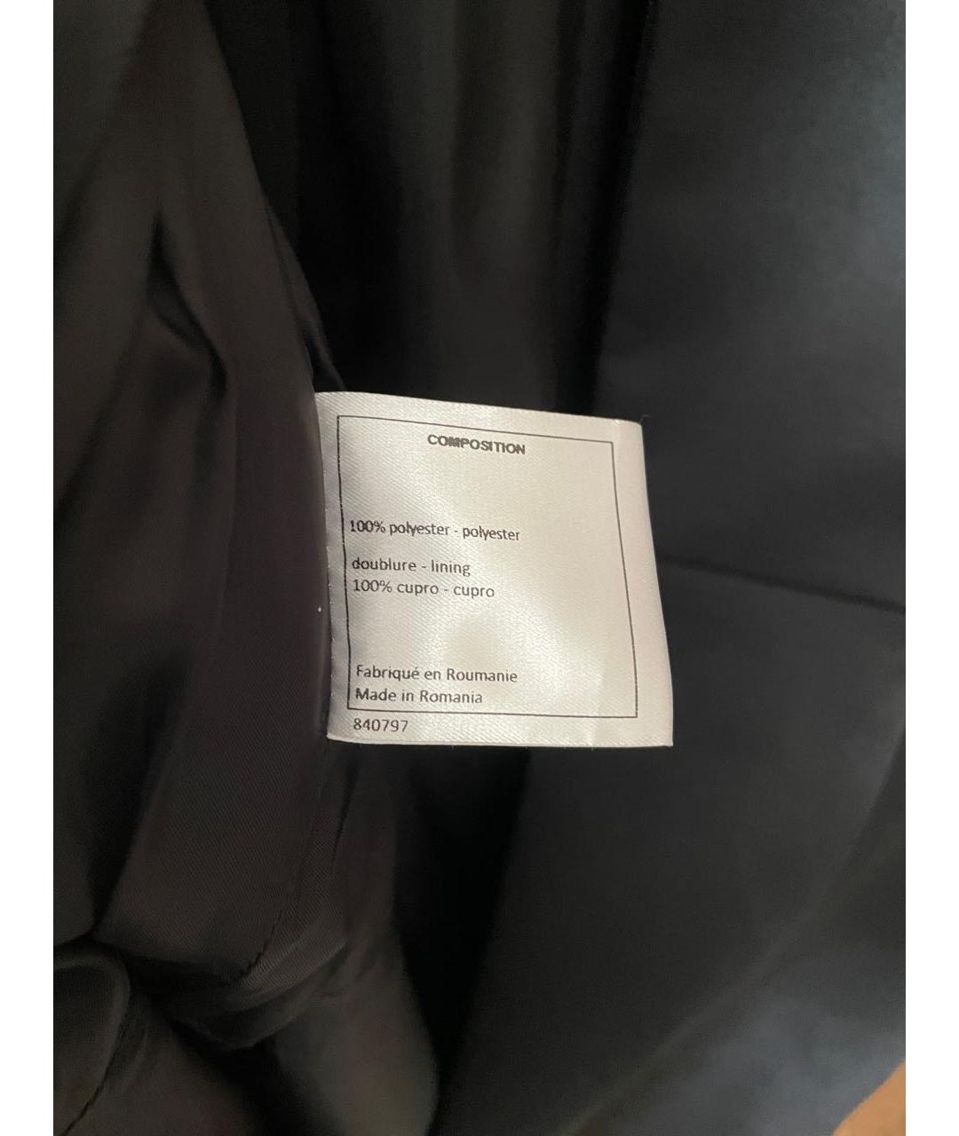 CHANEL Черное полиэстеровое повседневное платье, фото 3