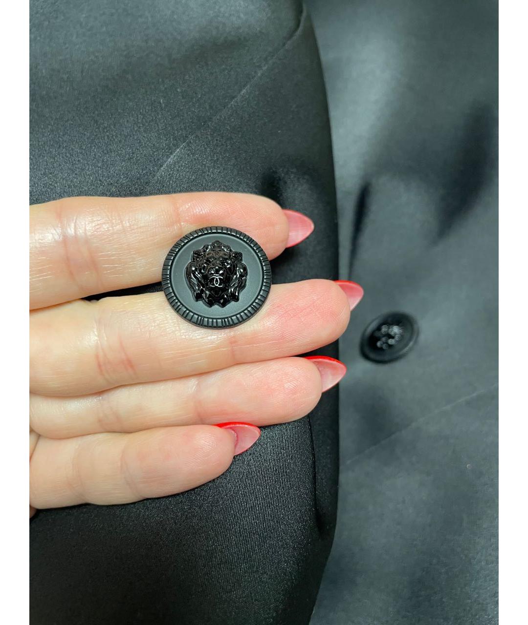 CHANEL Черное полиэстеровое повседневное платье, фото 8
