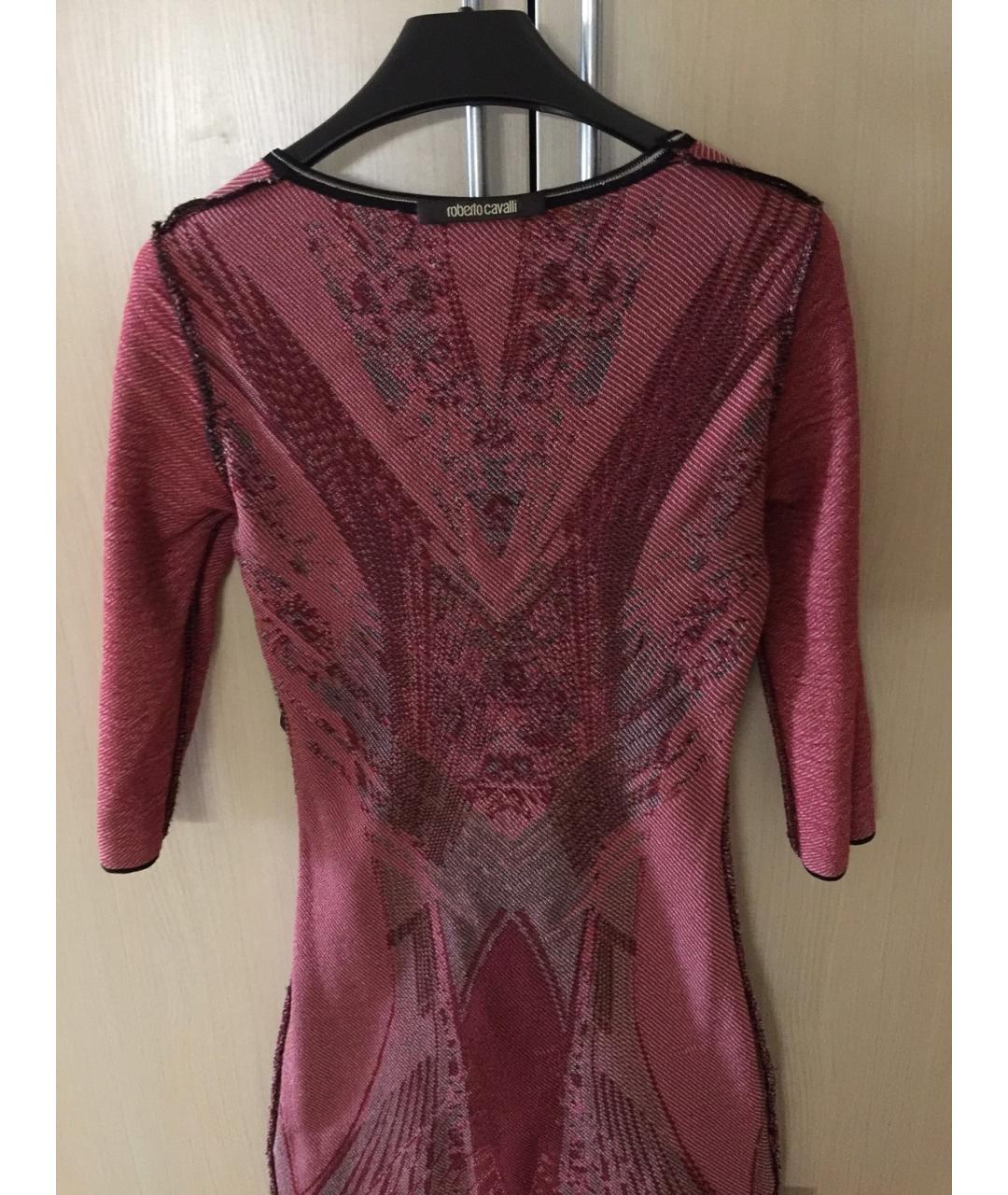 ROBERTO CAVALLI Мульти вискозное повседневное платье, фото 3
