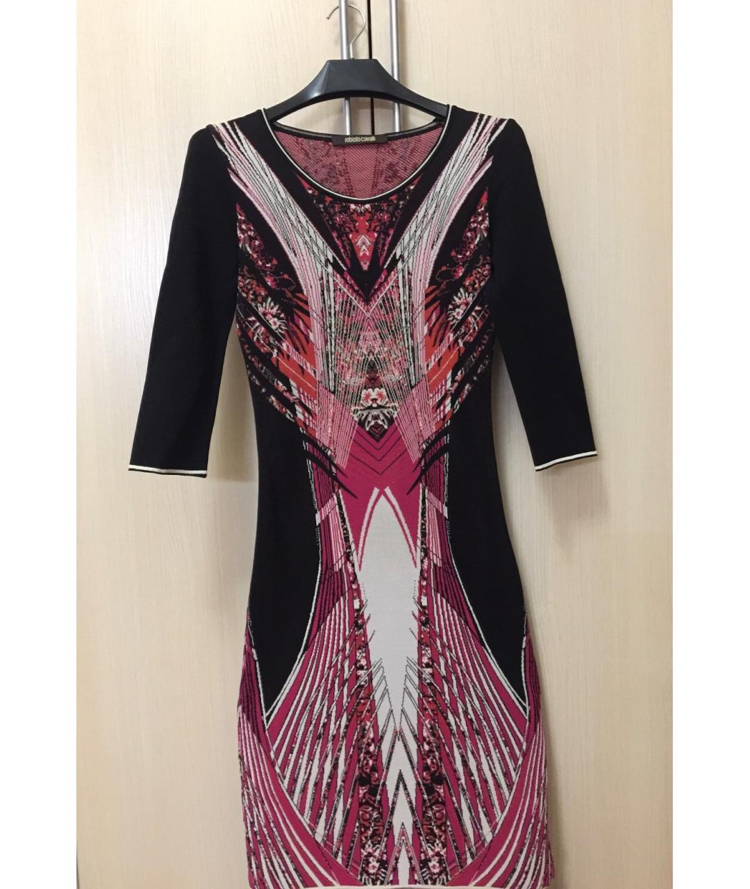 ROBERTO CAVALLI Мульти вискозное повседневное платье, фото 10
